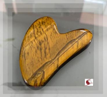 Gua Sha Massagestein Tigerauge – Stressabbau & Vitalität